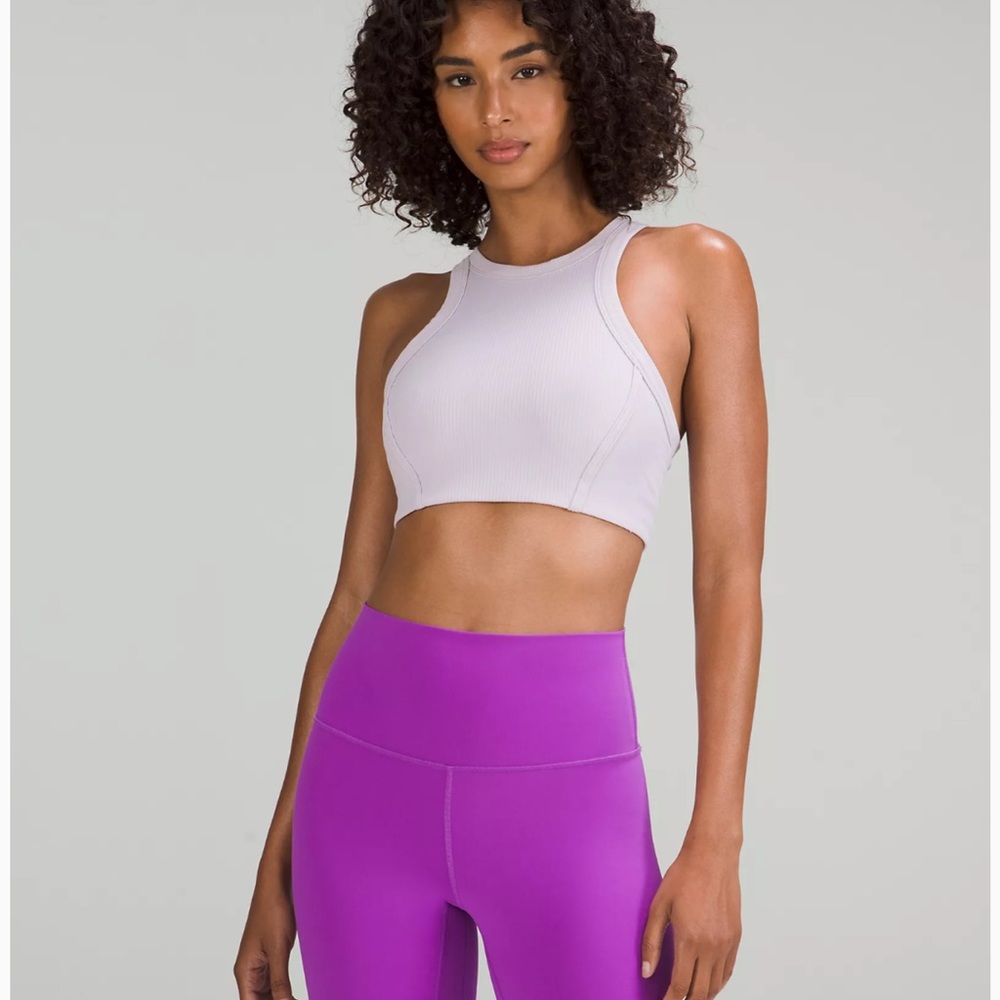 Lulu Lemon ribbed nunu high neck bra